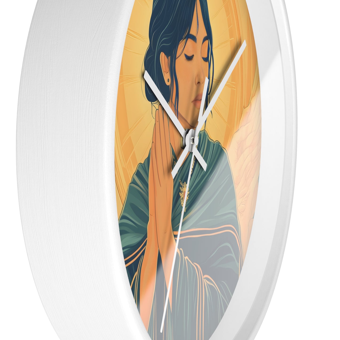 "Angel of Devotion" Wall Clock – Grace and Serenity