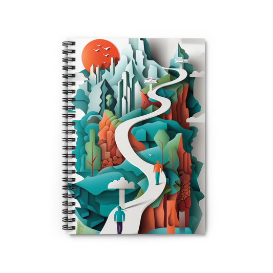 "The Journey Ahead" Spiral Notebook – Ruled Line