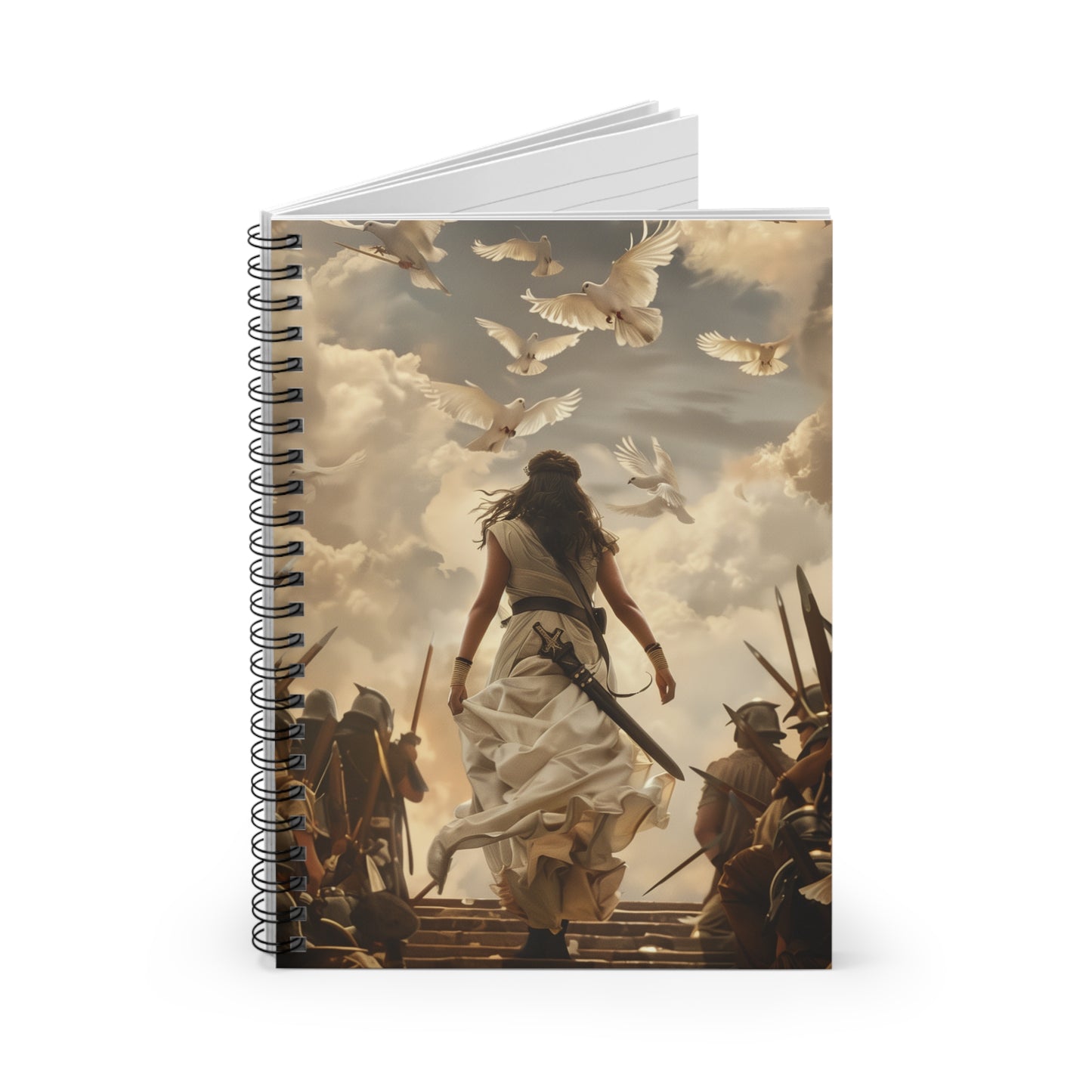 "Divine Protection" Spiral Notebook - Ruled Line