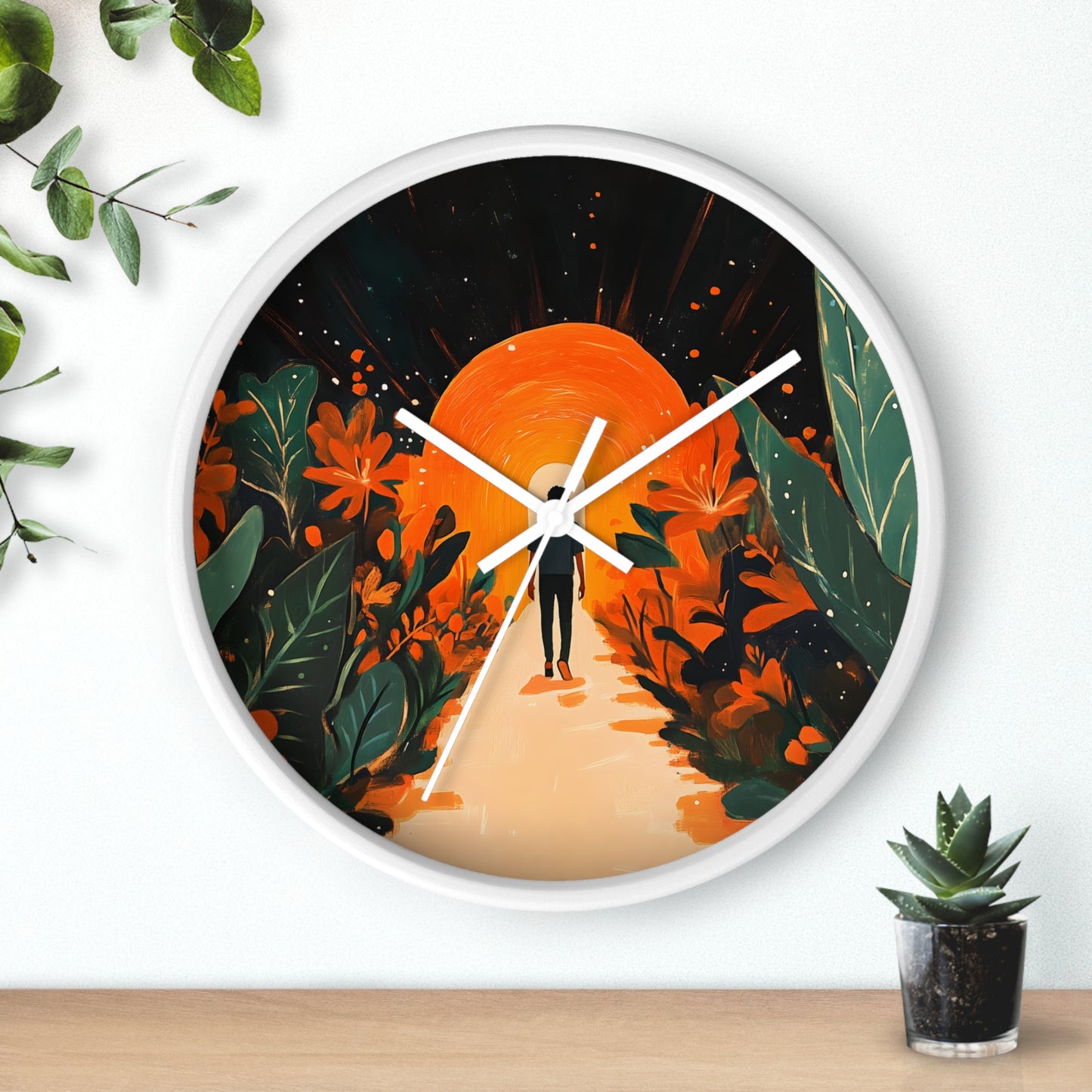 "Garden of Light" Wall Clock – Walking into Hope