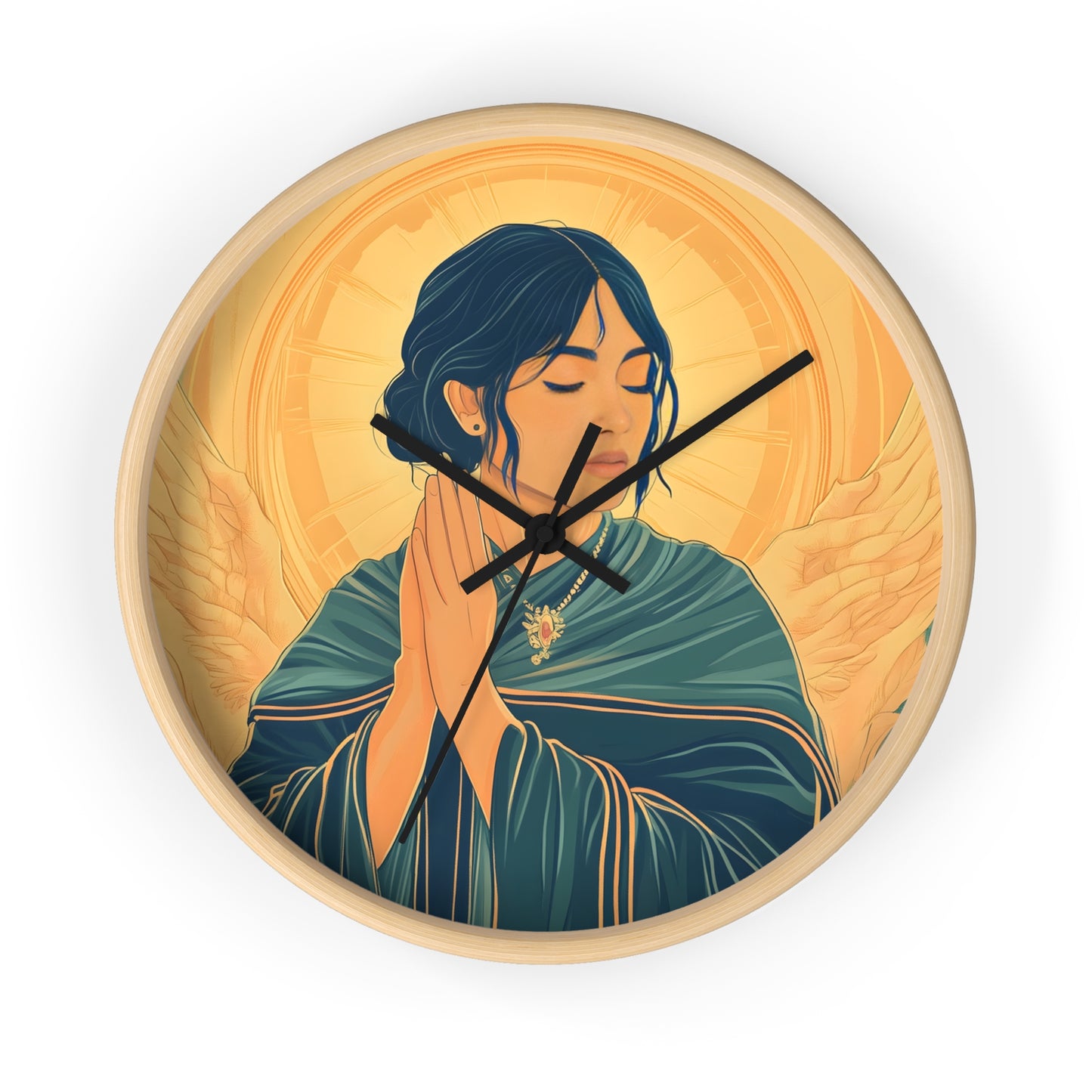 "Angel of Devotion" Wall Clock – Grace and Serenity