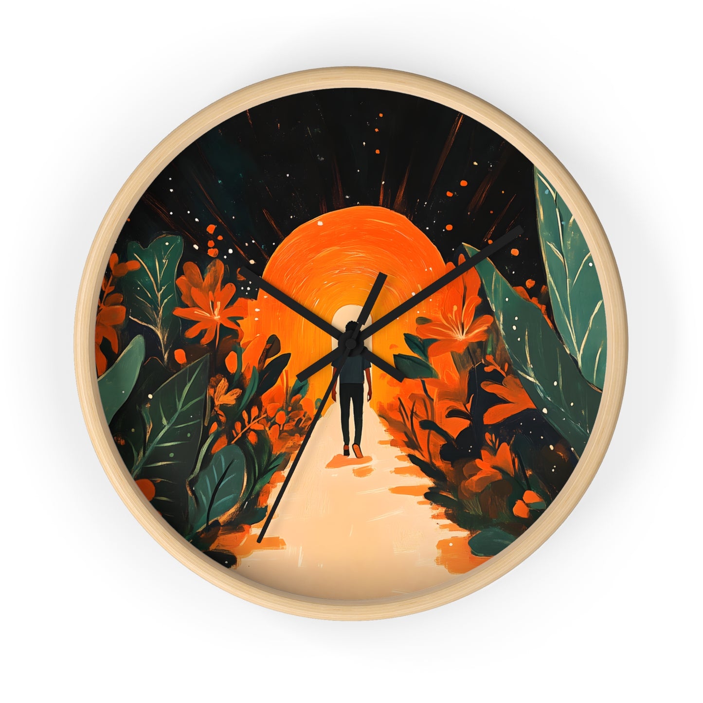 "Garden of Light" Wall Clock – Walking into Hope