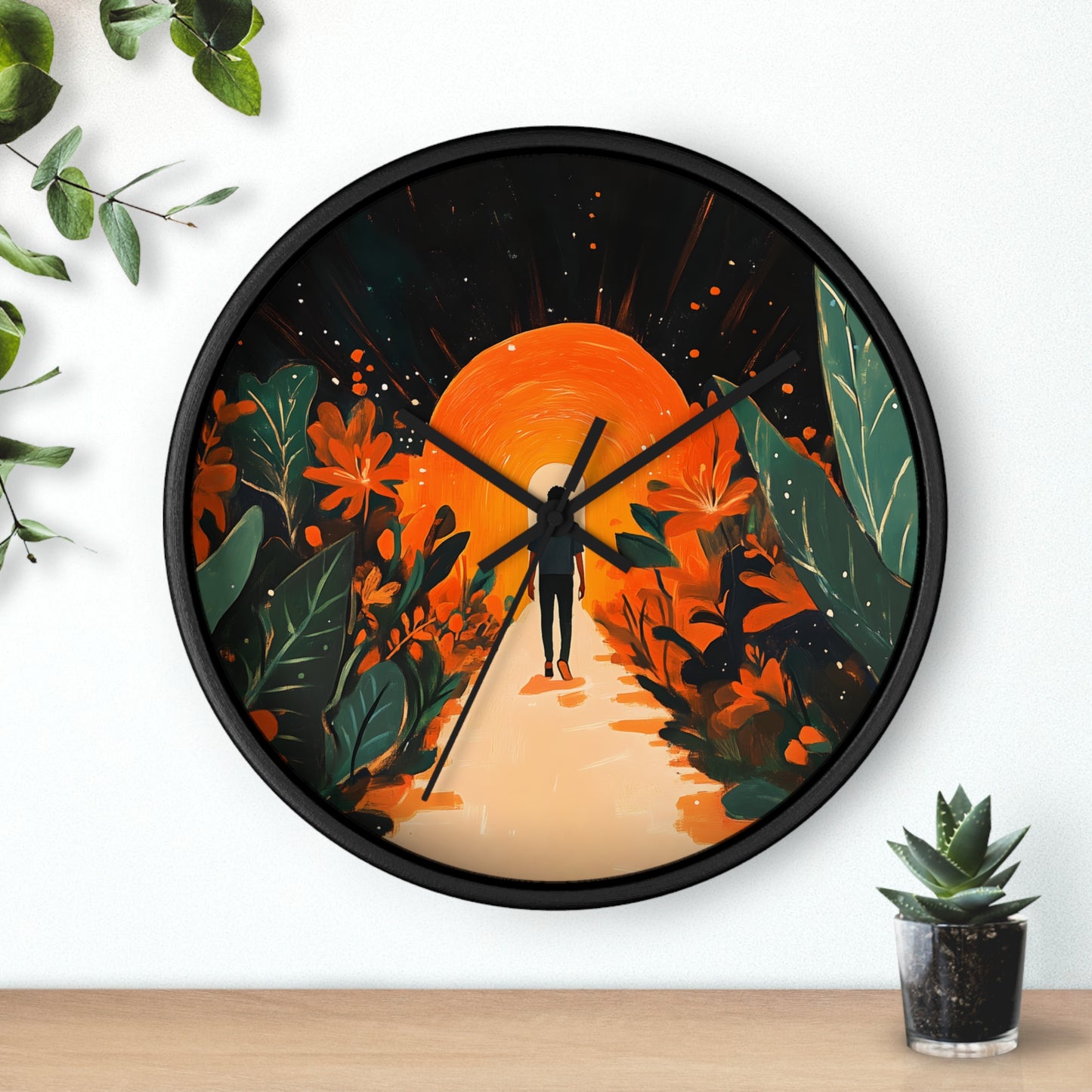 "Garden of Light" Wall Clock – Walking into Hope