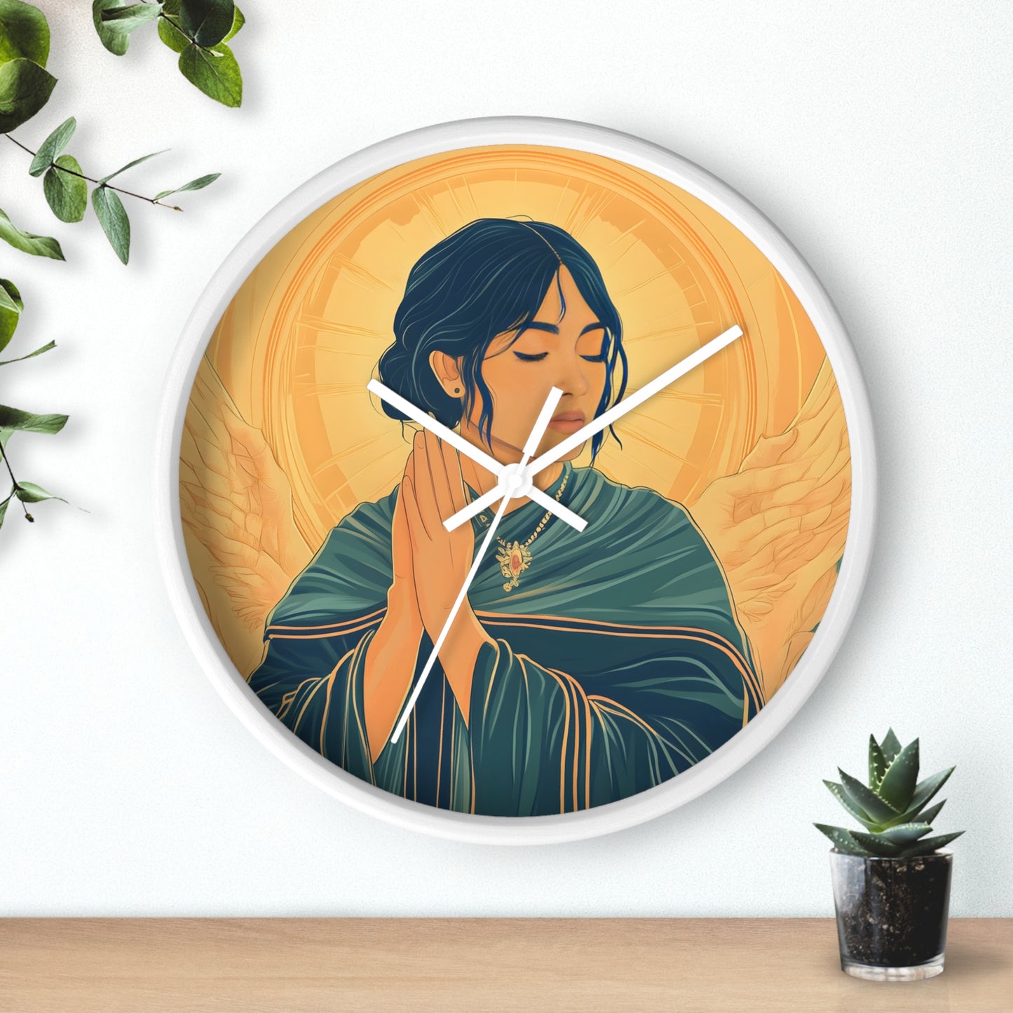 "Angel of Devotion" Wall Clock – Grace and Serenity