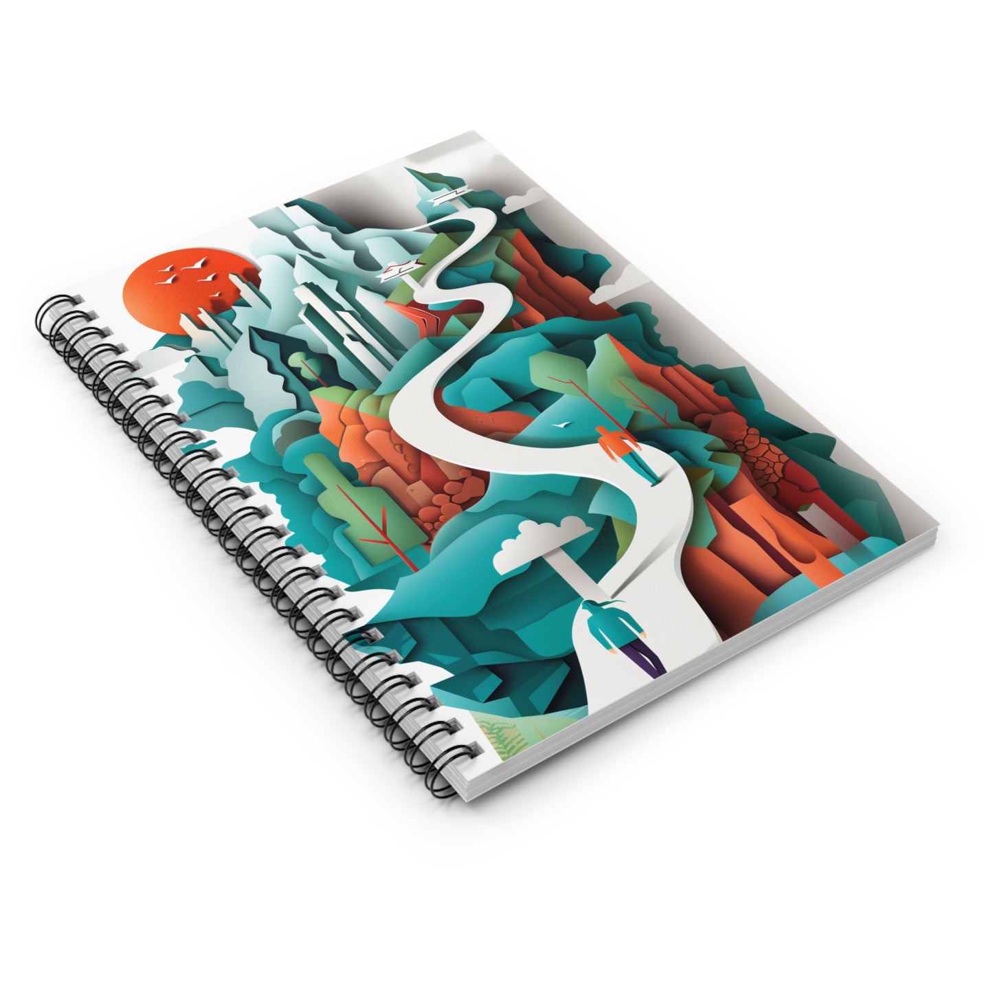 "The Journey Ahead" Spiral Notebook – Ruled Line