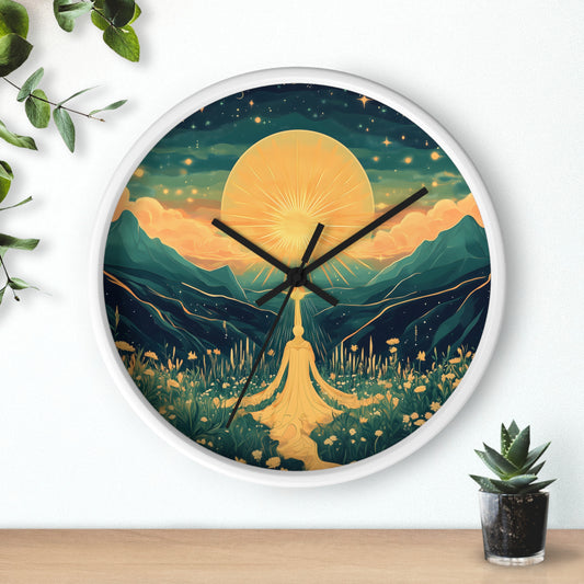 "Guided by Light" Wall Clock – Divine Protection and Promise