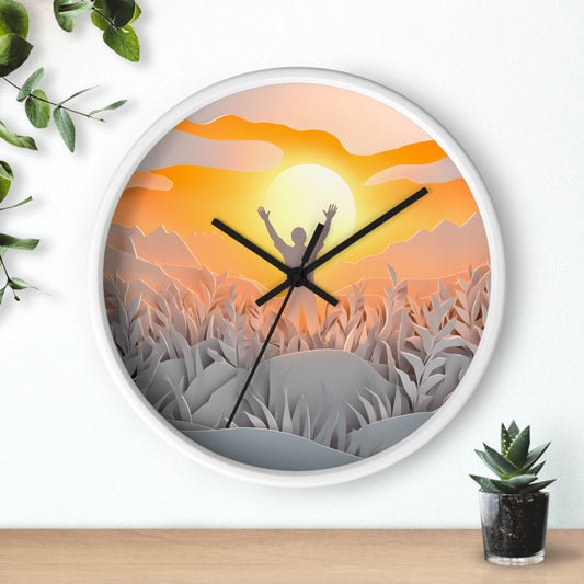 "Glory of the Morning" Wall Clock – A New Beginning