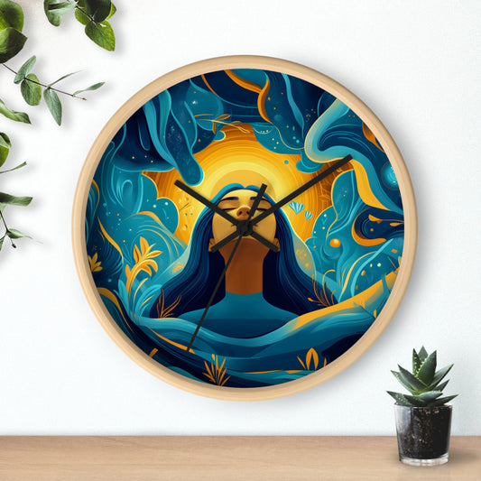 "Inner Light" Wall Clock – Radiance Within