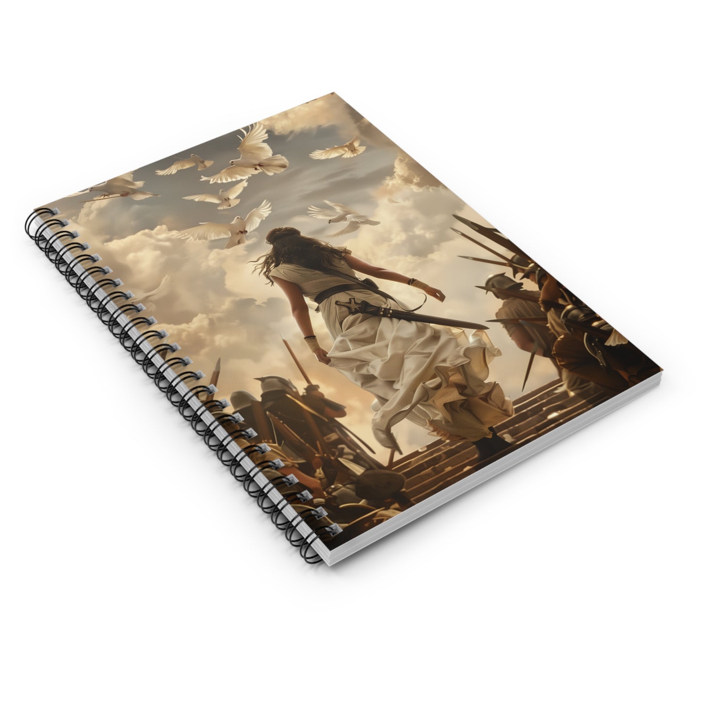 "Divine Protection" Spiral Notebook - Ruled Line