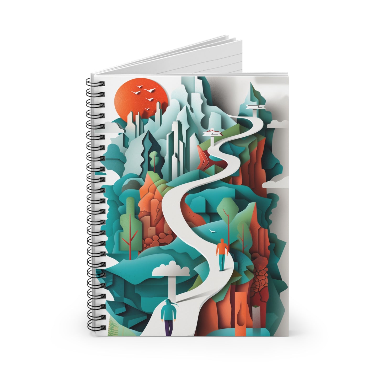 "The Journey Ahead" Spiral Notebook – Ruled Line