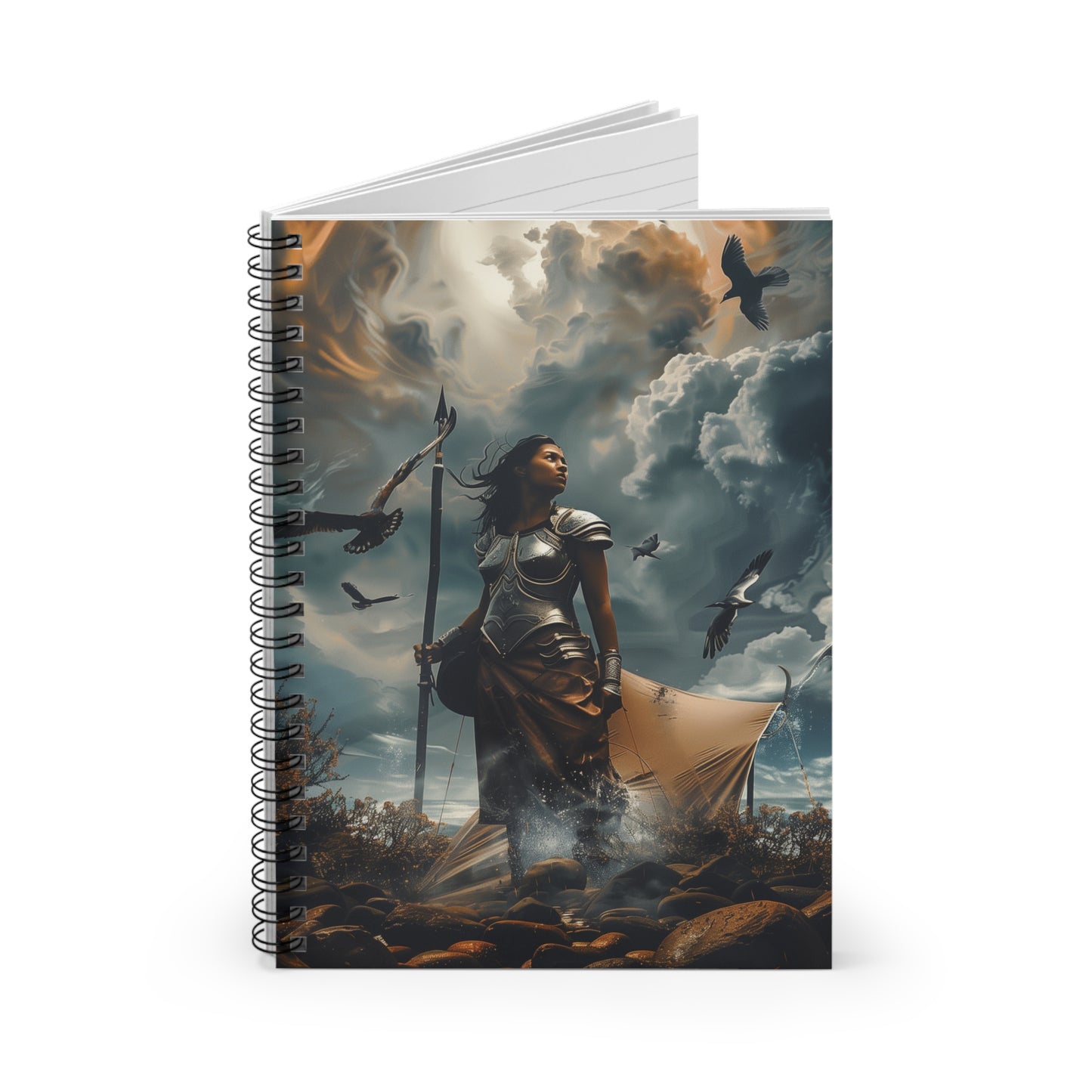 "Warrior's Refuge" Spiral Notebook - Ruled Line