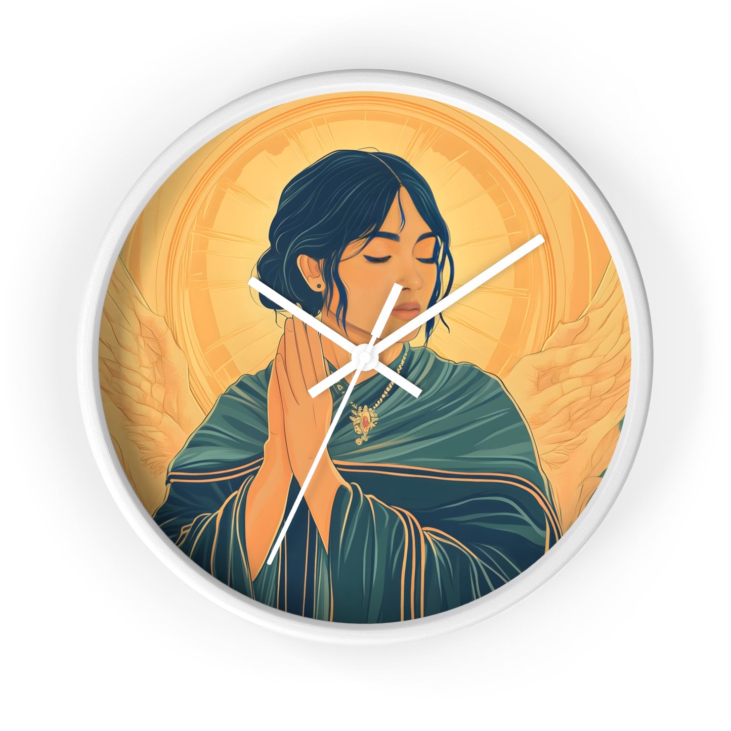 "Angel of Devotion" Wall Clock – Grace and Serenity