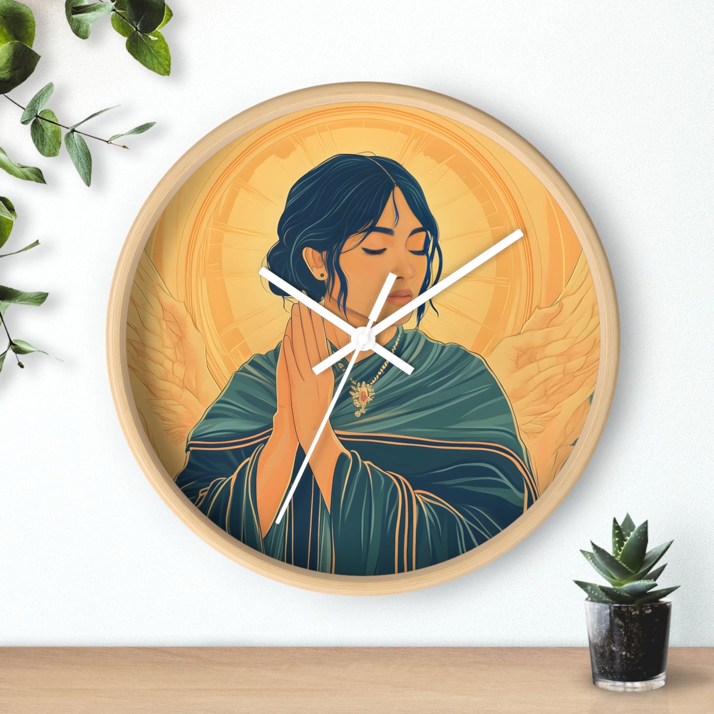 "Angel of Devotion" Wall Clock – Grace and Serenity