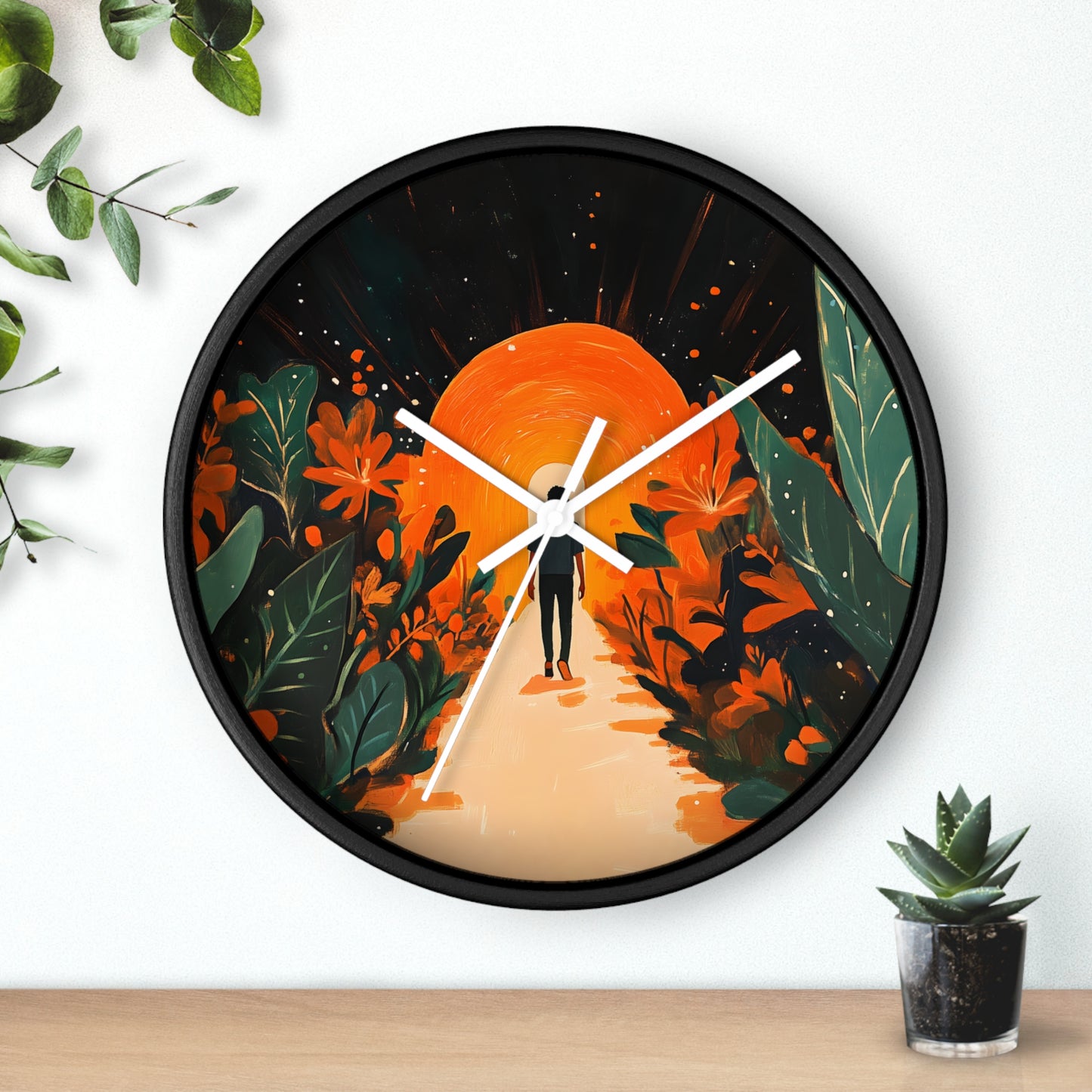 "Garden of Light" Wall Clock – Walking into Hope