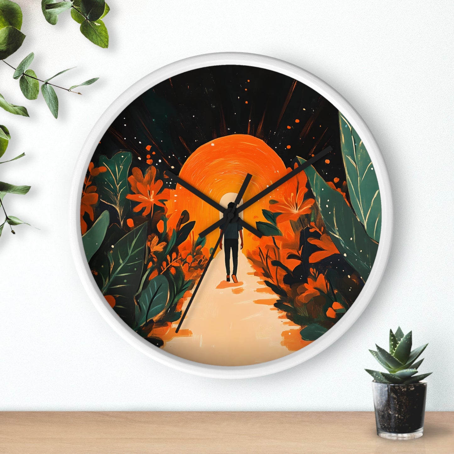 "Garden of Light" Wall Clock – Walking into Hope