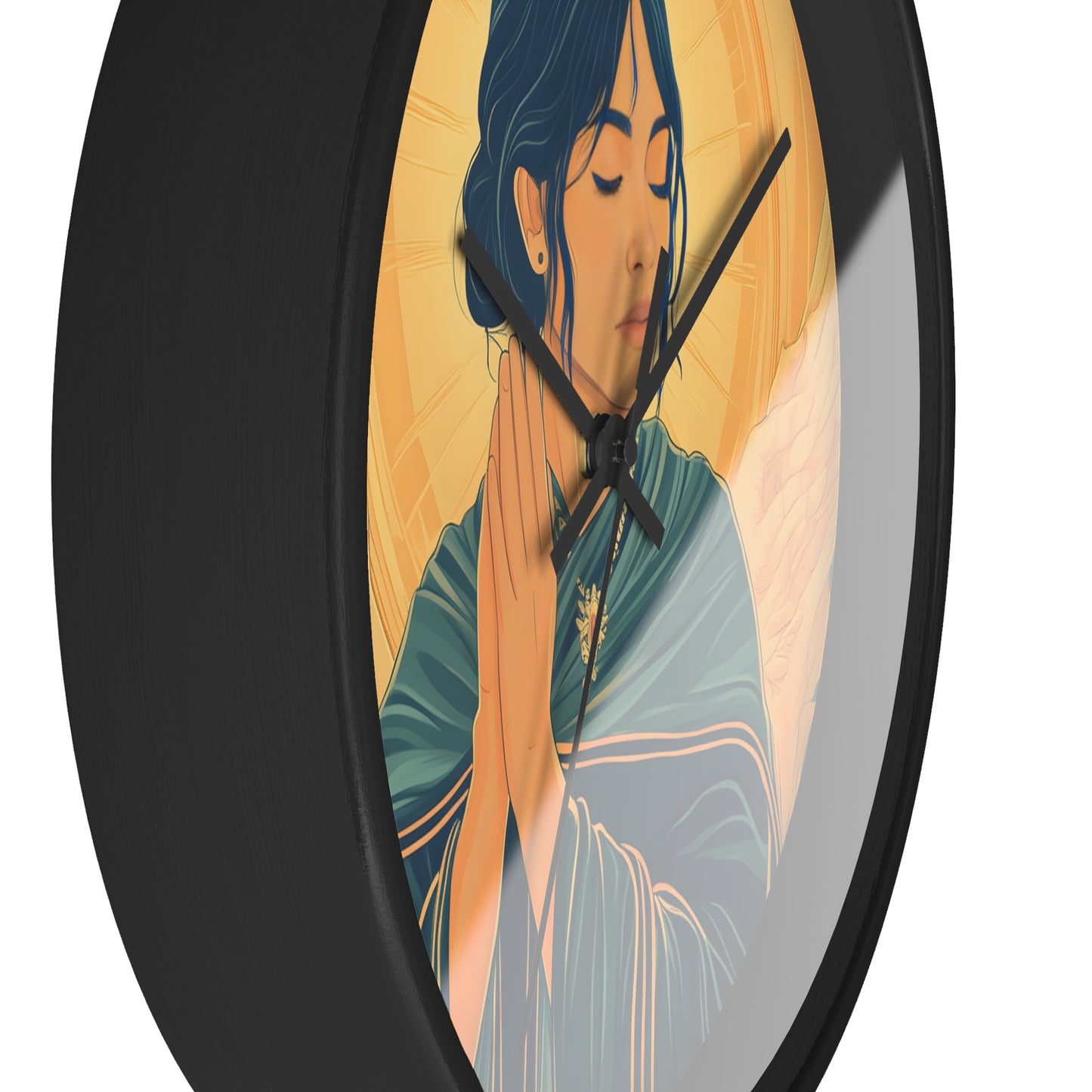 "Angel of Devotion" Wall Clock – Grace and Serenity