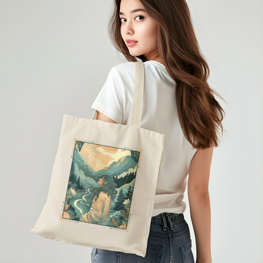 The Ever-Present Grace Tote Bag (Psalm 139: 7-8)