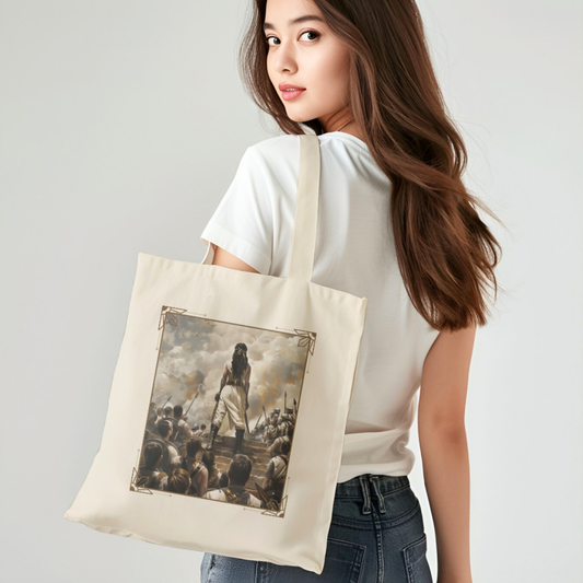 The Shield of Faith Tote Bag (Psalm 91: 7-8)