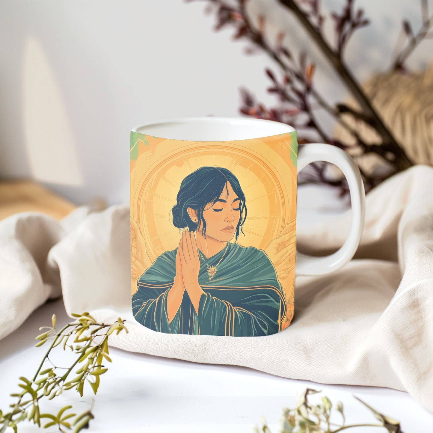 "Graceful Reverence" Ceramic Mug