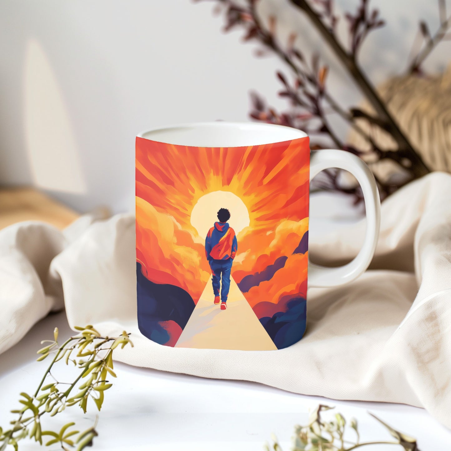 "Journey to the Light" Ceramic Mug