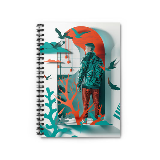 "Path of Reflection" Spiral Notebook – Ruled Line