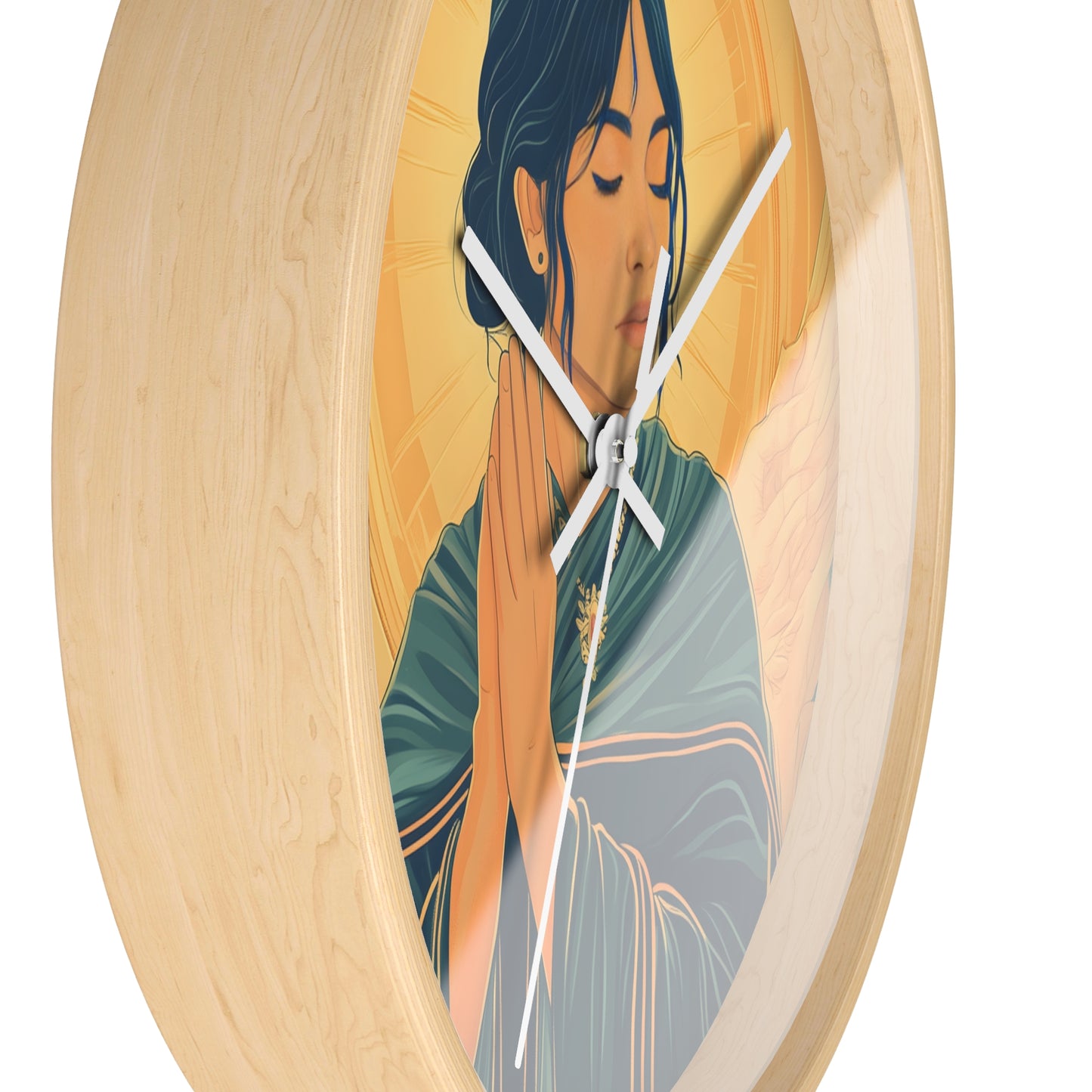 "Angel of Devotion" Wall Clock – Grace and Serenity