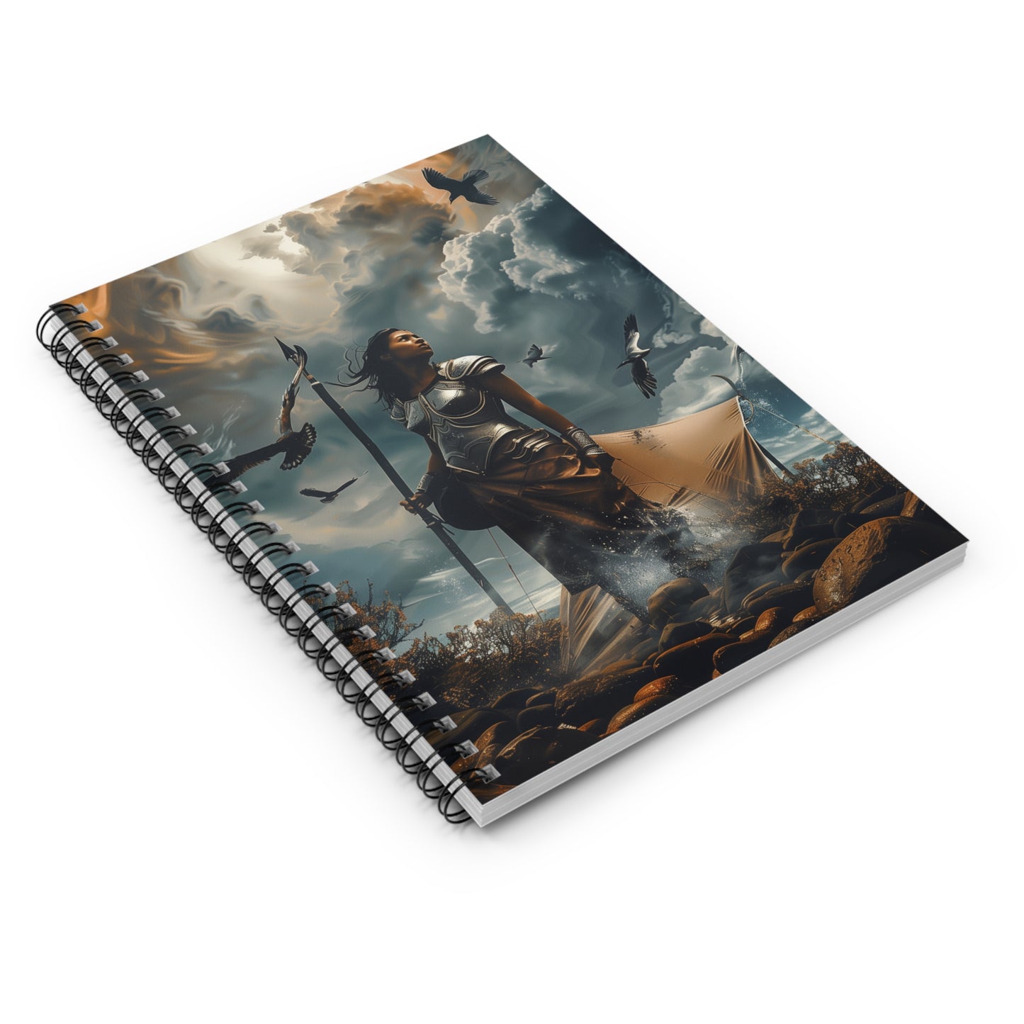 "Warrior's Refuge" Spiral Notebook - Ruled Line