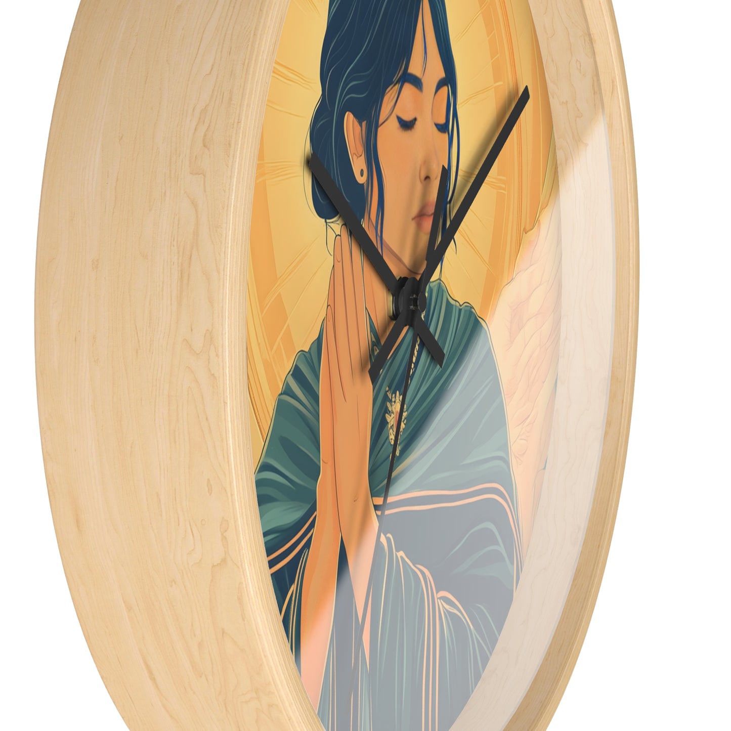 "Angel of Devotion" Wall Clock – Grace and Serenity