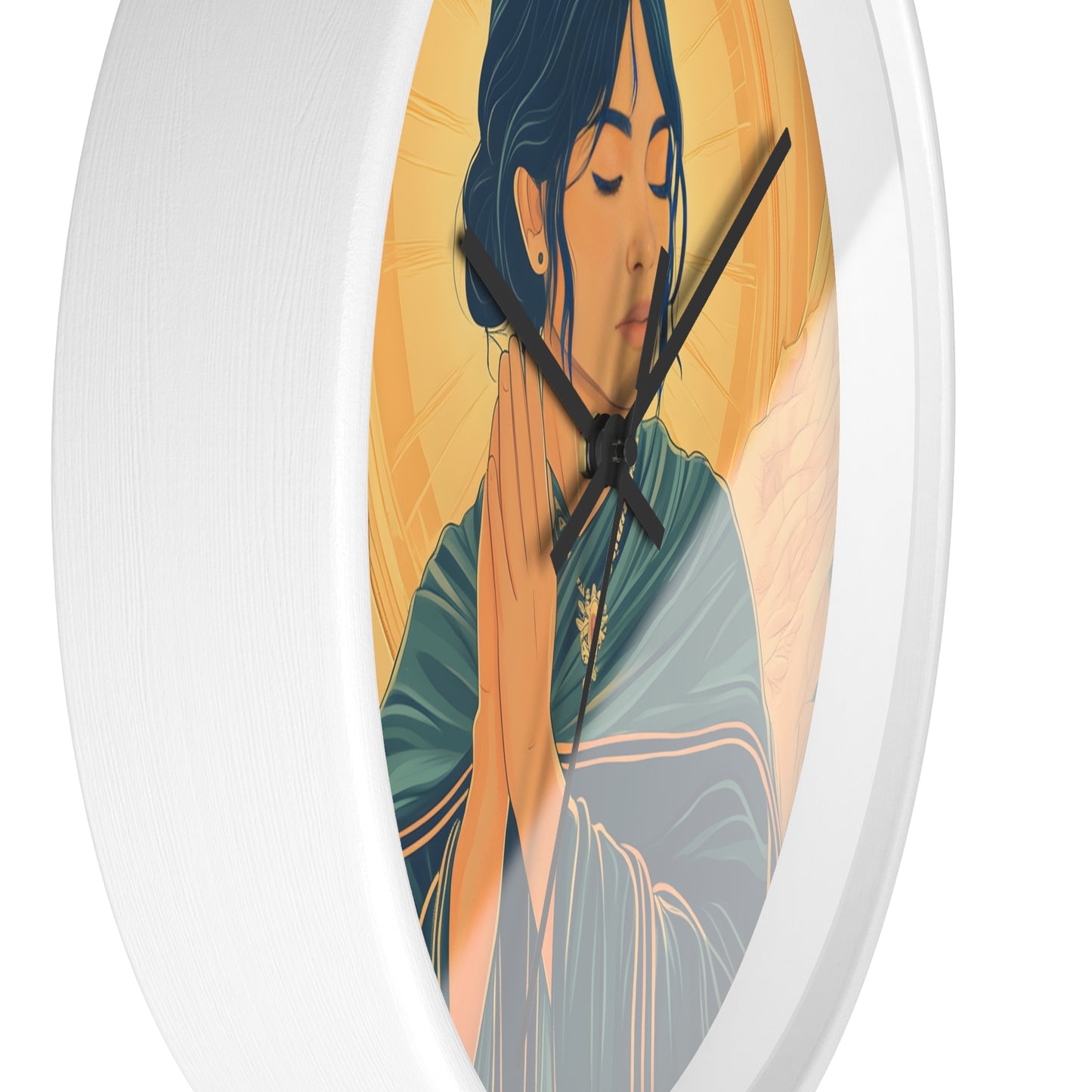 "Angel of Devotion" Wall Clock – Grace and Serenity