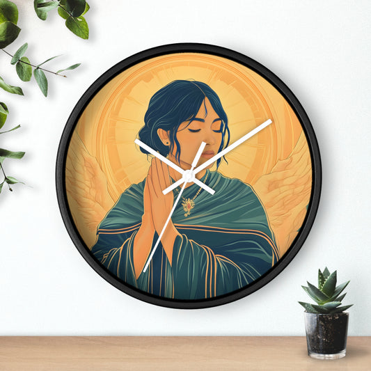 "Angel of Devotion" Wall Clock – Grace and Serenity