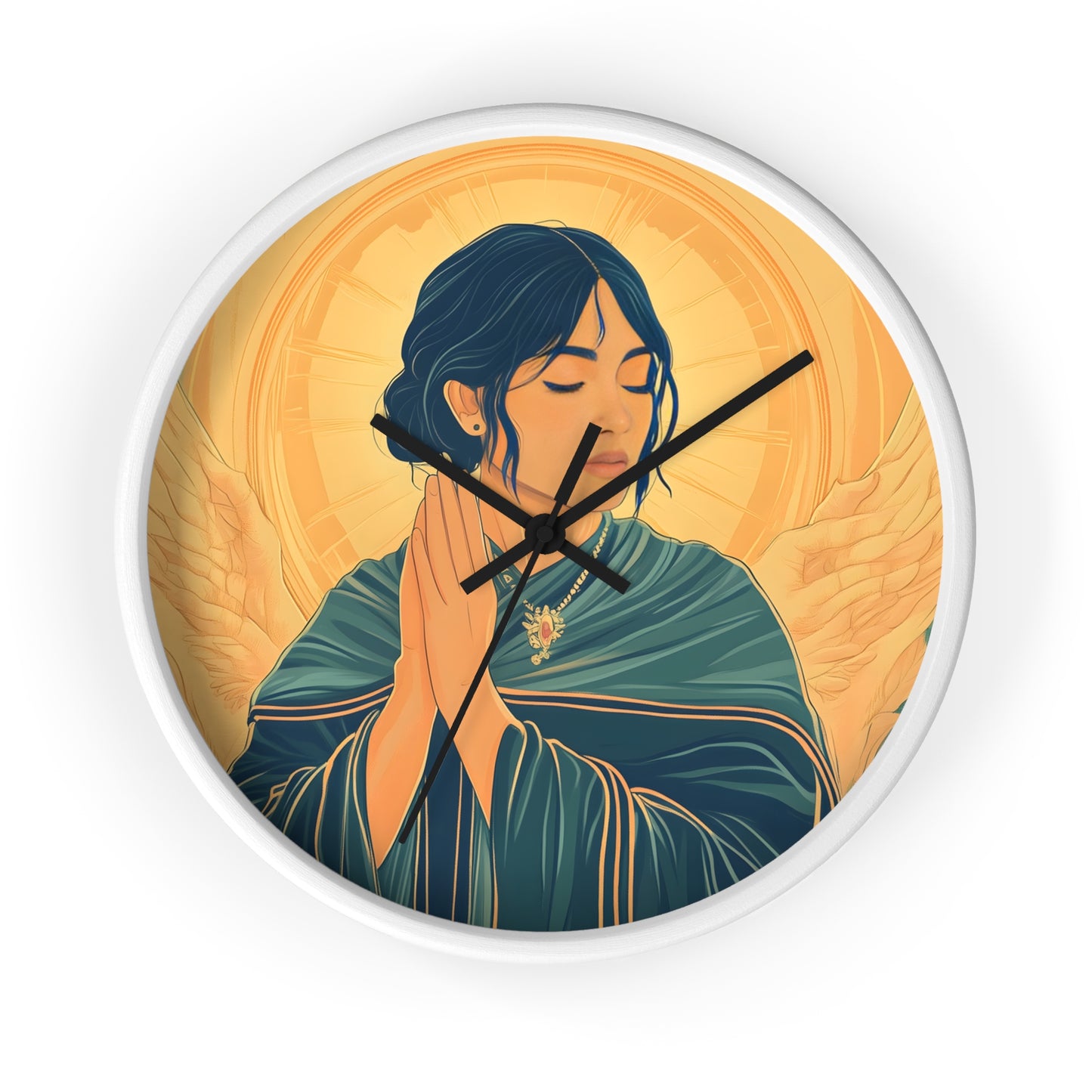 "Angel of Devotion" Wall Clock – Grace and Serenity