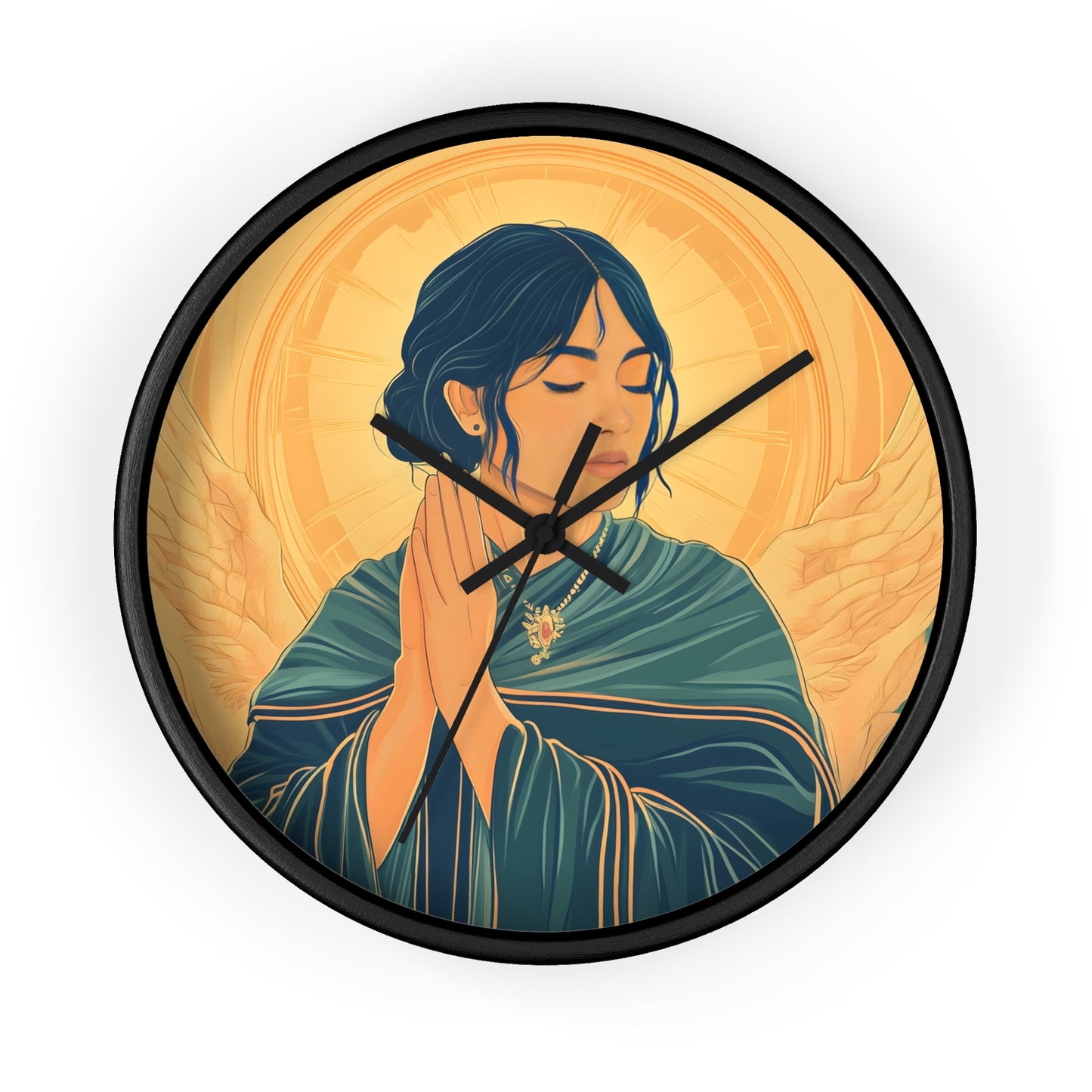 "Angel of Devotion" Wall Clock – Grace and Serenity